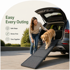 Long Folding Dog Ramp With Side Rails (Supports 68 kg)