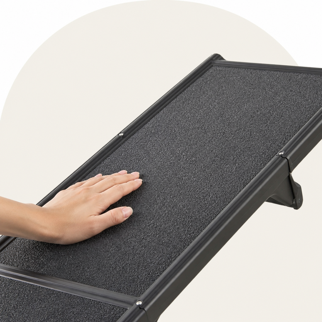 Long Folding Dog Ramp With Side Rails (Supports 68 kg)