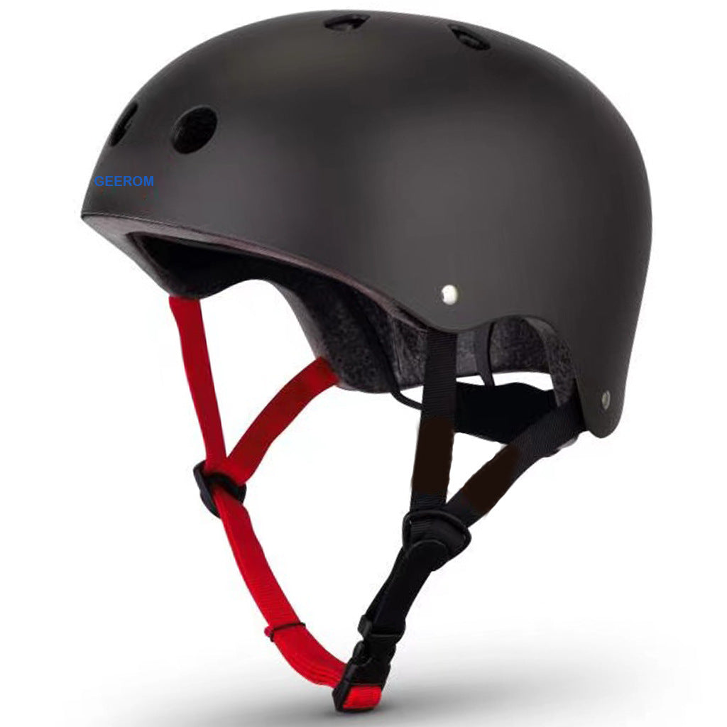 Low-Profile Multi-Sport Helmet with EPS Impact-Absorbing Liner and Adjustable Chin Strap