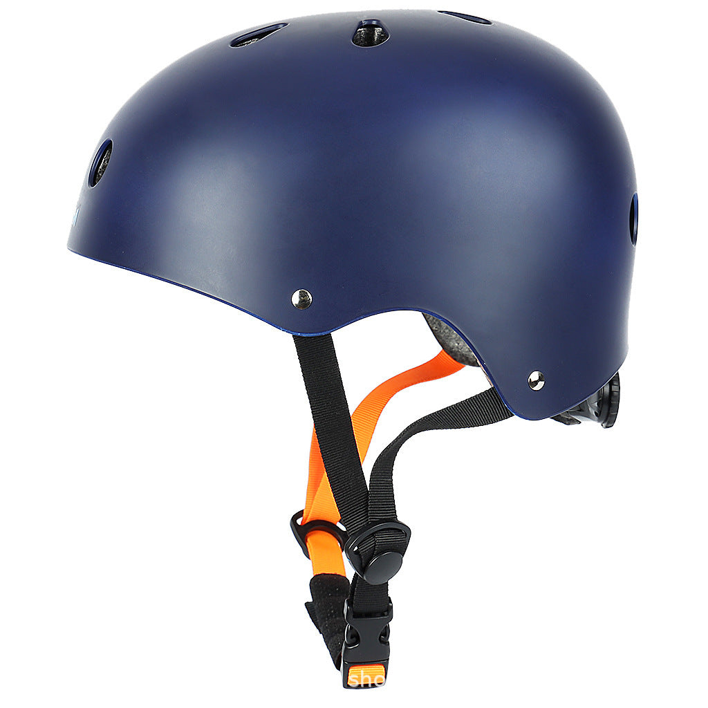 Low-Profile Multi-Sport Helmet with EPS Impact-Absorbing Liner and Adjustable Chin Strap