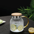 Lumara Heatproof Glass Jug with Bamboo Dual-Pour Lid