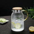 Lumara Heatproof Glass Jug with Bamboo Dual-Pour Lid