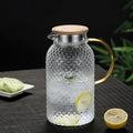 Lumara Heatproof Glass Jug with Bamboo Dual-Pour Lid
