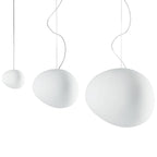 LumaVerde Organic-Shape Pendant Light, Hand-Blown Glass Finish, 4 Sizes