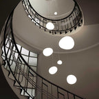 LumaVerde Organic-Shape Pendant Light, Hand-Blown Glass Finish, 4 Sizes