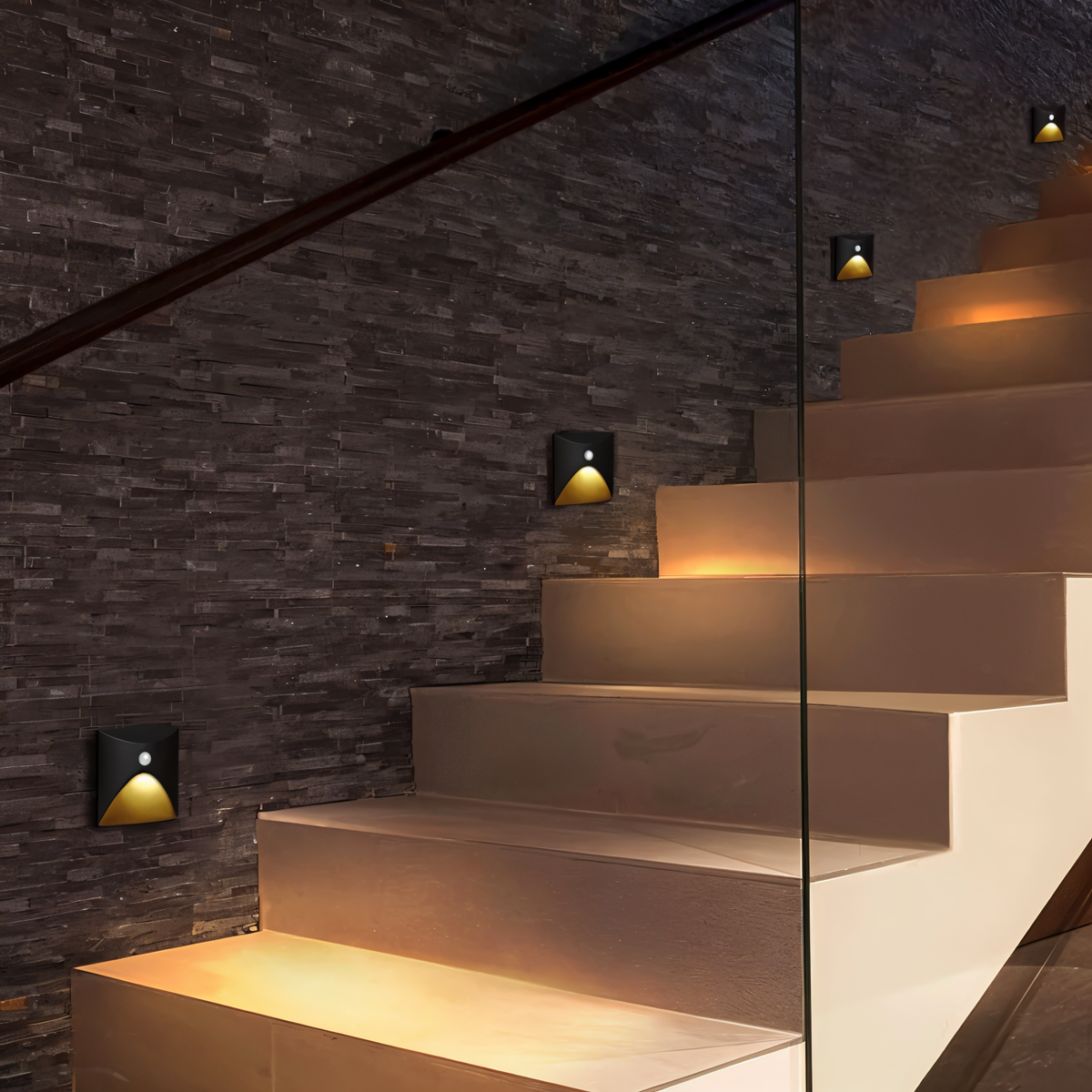 LuminiPath IP65 Waterproof Wall Light for Indoor and Outdoor Use with Motion Sensor
