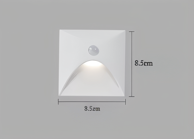 LuminiPath IP65 Waterproof Wall Light for Indoor and Outdoor Use with Motion Sensor