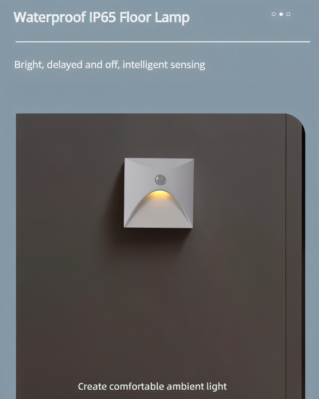 LuminiPath IP65 Waterproof Wall Light for Indoor and Outdoor Use with Motion Sensor