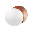 Lunaris Modern Wall Fixture — Solar Eclipse Overlapping Disc Design