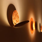 Lunaris Modern Wall Fixture — Solar Eclipse Overlapping Disc Design