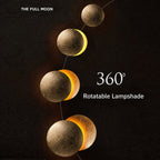 Lunaris Modern Wall Fixture — Solar Eclipse Overlapping Disc Design