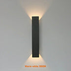 LuxeLite Waterproof Aluminium Outdoor Wall Light — Up and Down LED Lighting