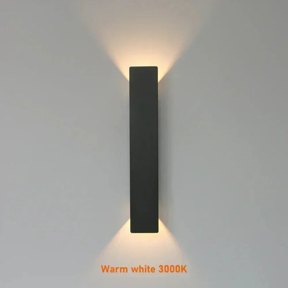 LuxeLite Waterproof Aluminium Outdoor Wall Light — Up and Down LED Lighting