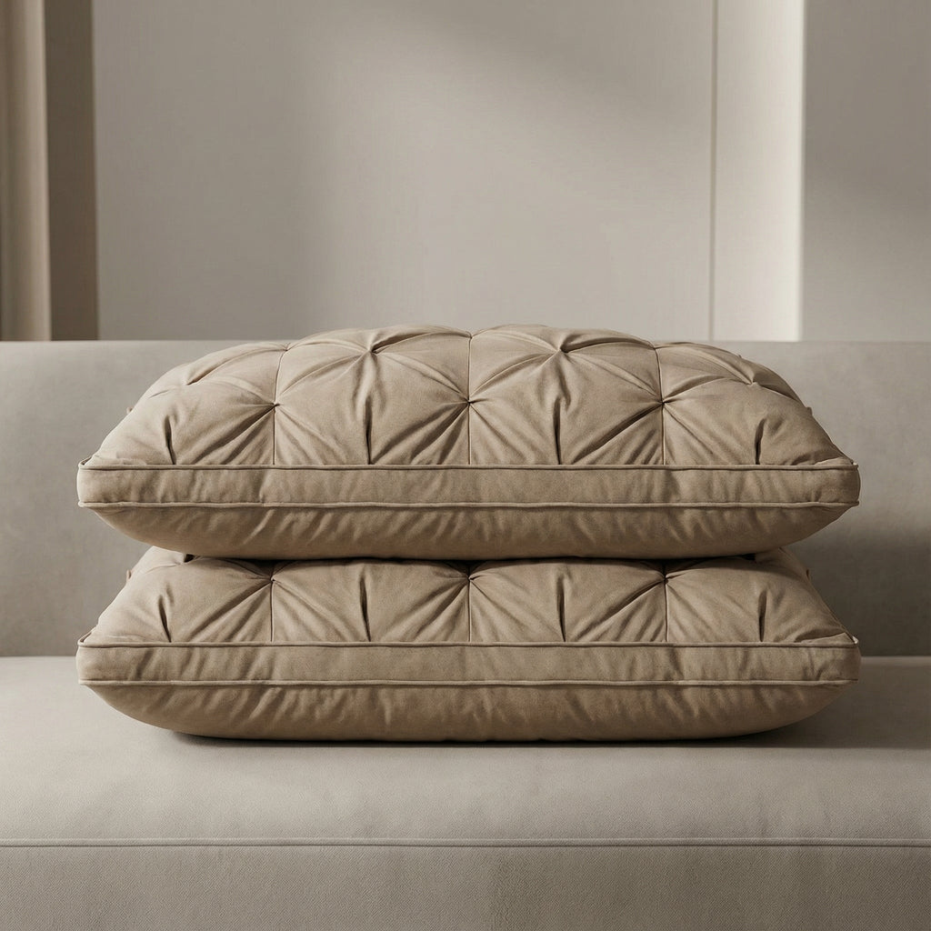 Luxurious Down Pillow | Soft Support for Restful Sleep | Breathable Cotton Cover