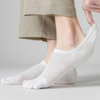 Men's 3-Pair No-Show Toe Socks for Ultimate Comfort & Style