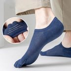 Men's 3-Pair No-Show Toe Socks for Ultimate Comfort & Style