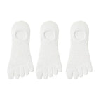 Men's 3-Pair No-Show Toe Socks for Ultimate Comfort & Style