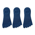 Men's 3-Pair No-Show Toe Socks for Ultimate Comfort & Style