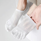 Men's 3-Pair No-Show Toe Socks for Ultimate Comfort & Style