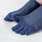 Men's 3-Pair No-Show Toe Socks for Ultimate Comfort & Style