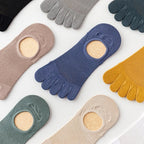Men's 3-Pair No-Show Toe Socks for Ultimate Comfort & Style