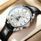 Men's Business Automatic Mechanical Watch – 316L Stainless Steel, Sapphire Glass