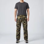 Men's Camo Cargo Trousers - Combat Trousers - 8 Pocket Relaxed Fit