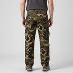 Men's Camo Cargo Trousers - Combat Trousers - 8 Pocket Relaxed Fit