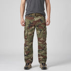 Men's Camo Cargo Trousers - Combat Trousers - 8 Pocket Relaxed Fit