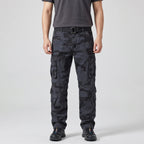 Men's Camo Cargo Trousers - Combat Trousers - 8 Pocket Relaxed Fit