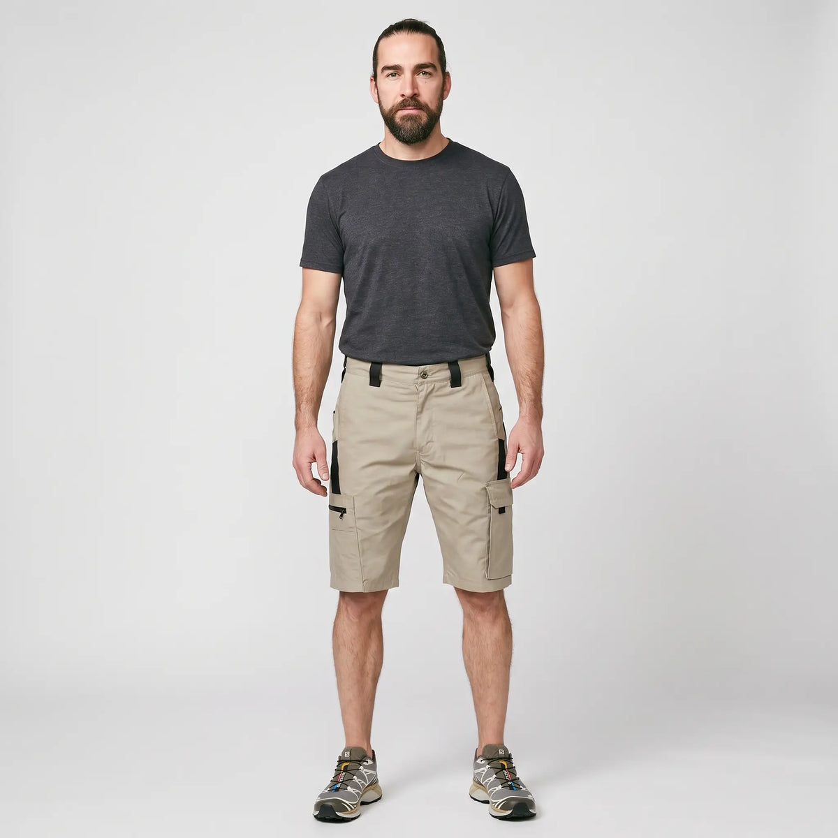 Men's Cargo Shorts – Knee Length Shorts – Zip Pocket Hiking Shorts