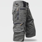 Men's Cargo Shorts - Knee Length Work Shorts with Zip Pockets