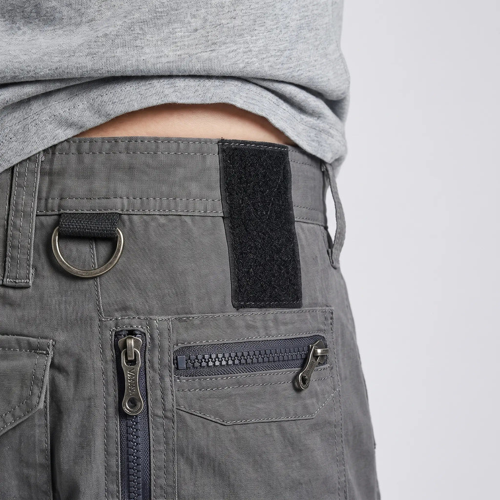 Men's Cargo Shorts - Knee Length Work Shorts with Zip Pockets