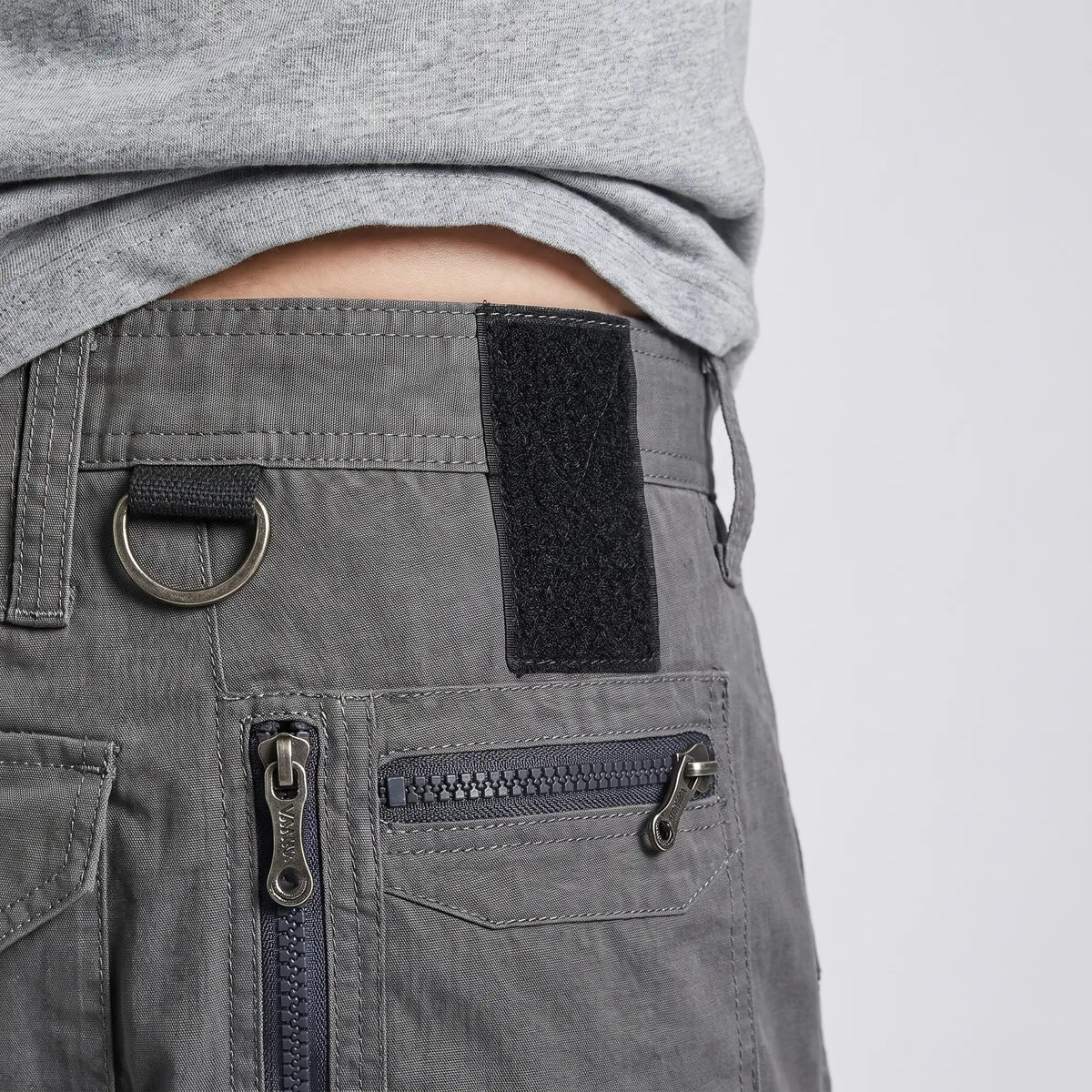 Men's Cargo Shorts - Knee Length Work Shorts with Zip Pockets