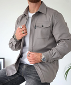 Men's Casual Shirt Jacket for Layering