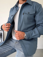 Men's Casual Shirt Jacket for Layering