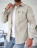 Men's Casual Shirt Jacket for Layering