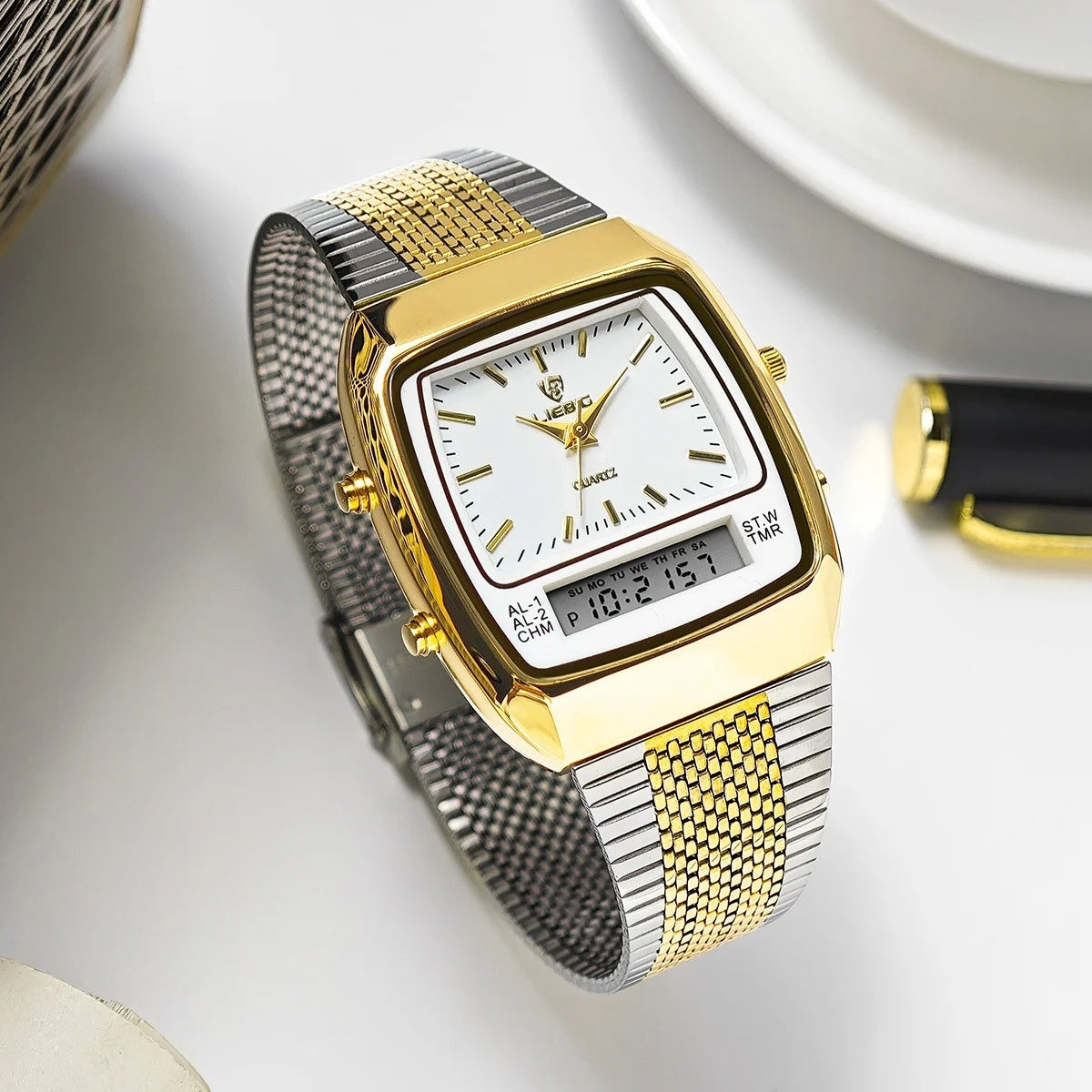 Men's Classic Analogue-Digital Hybrid Watch