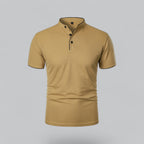 Men's Collarless Polo Shirt – Classic Style for Any Occasion