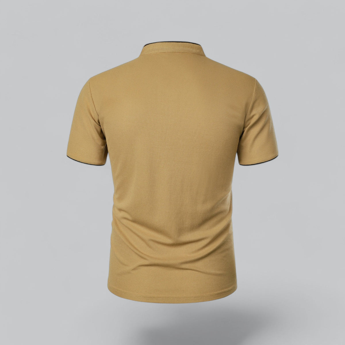 Men's Collarless Polo Shirt – Classic Style for Any Occasion