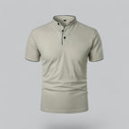 Men's Collarless Polo Shirt – Classic Style for Any Occasion