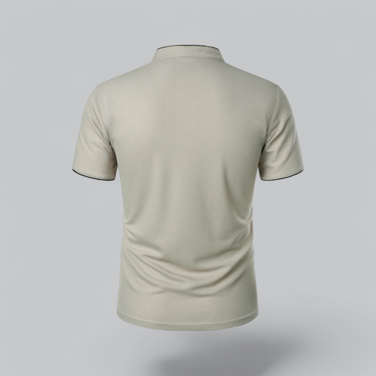 Men's Collarless Polo Shirt – Classic Style for Any Occasion