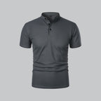 Men's Collarless Polo Shirt – Classic Style for Any Occasion