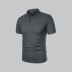 Men's Collarless Polo Shirt – Classic Style for Any Occasion