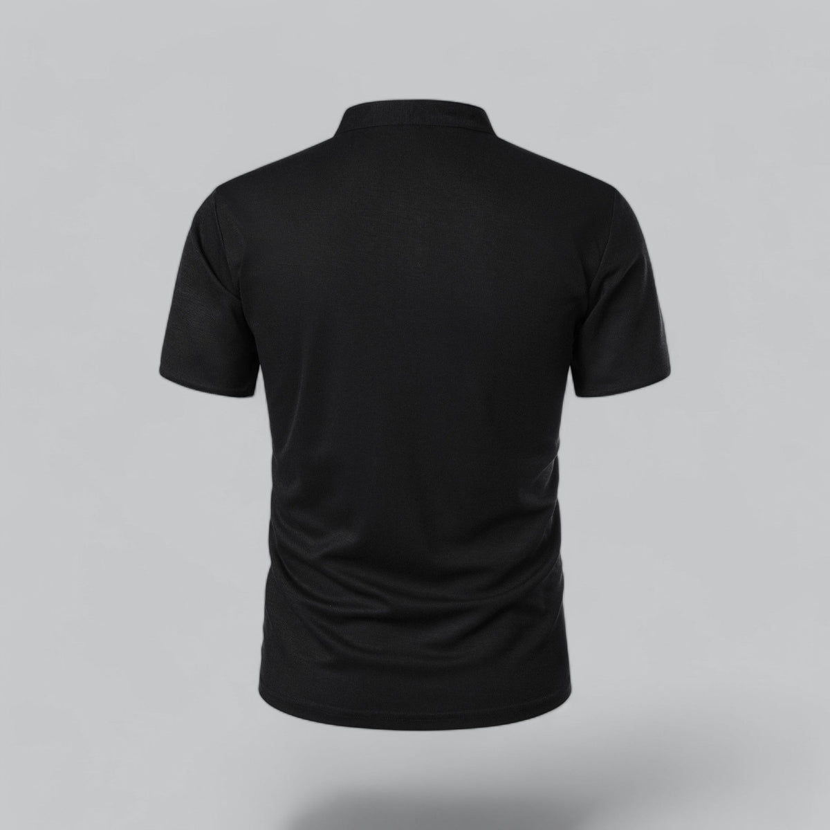 Men's Collarless Polo Shirt – Classic Style for Any Occasion
