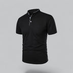 Men's Collarless Polo Shirt – Classic Style for Any Occasion