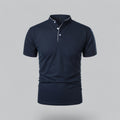 Men's Collarless Polo Shirt – Classic Style for Any Occasion