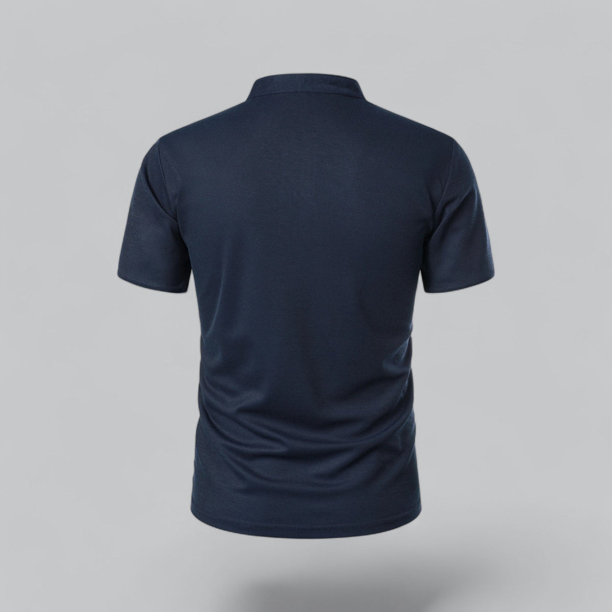 Men's Collarless Polo Shirt – Classic Style for Any Occasion