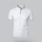 Men's Collarless Polo Shirt – Classic Style for Any Occasion