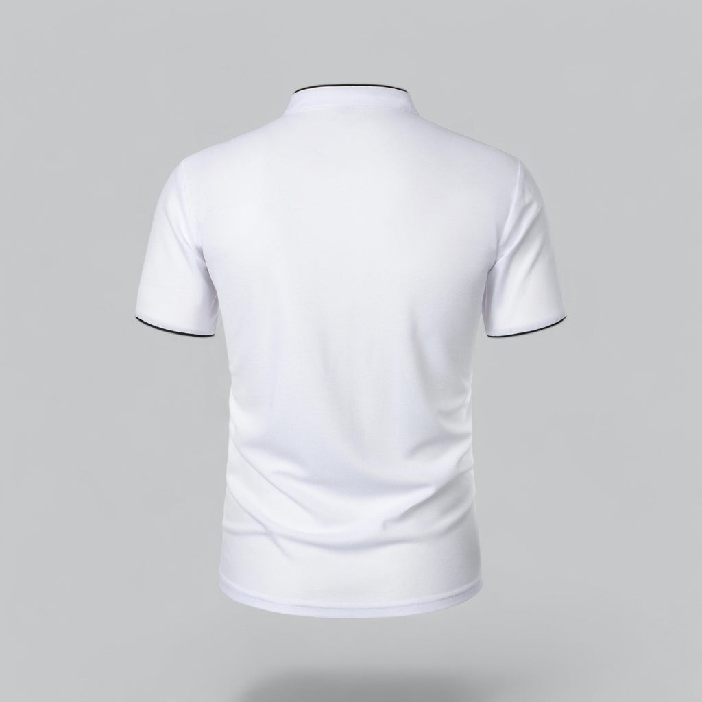 Men's Collarless Polo Shirt – Classic Style for Any Occasion